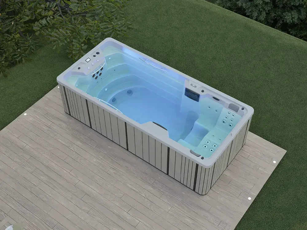 Swimspa para jardín: natación y relajación al aire libre - Aquavia Spa
